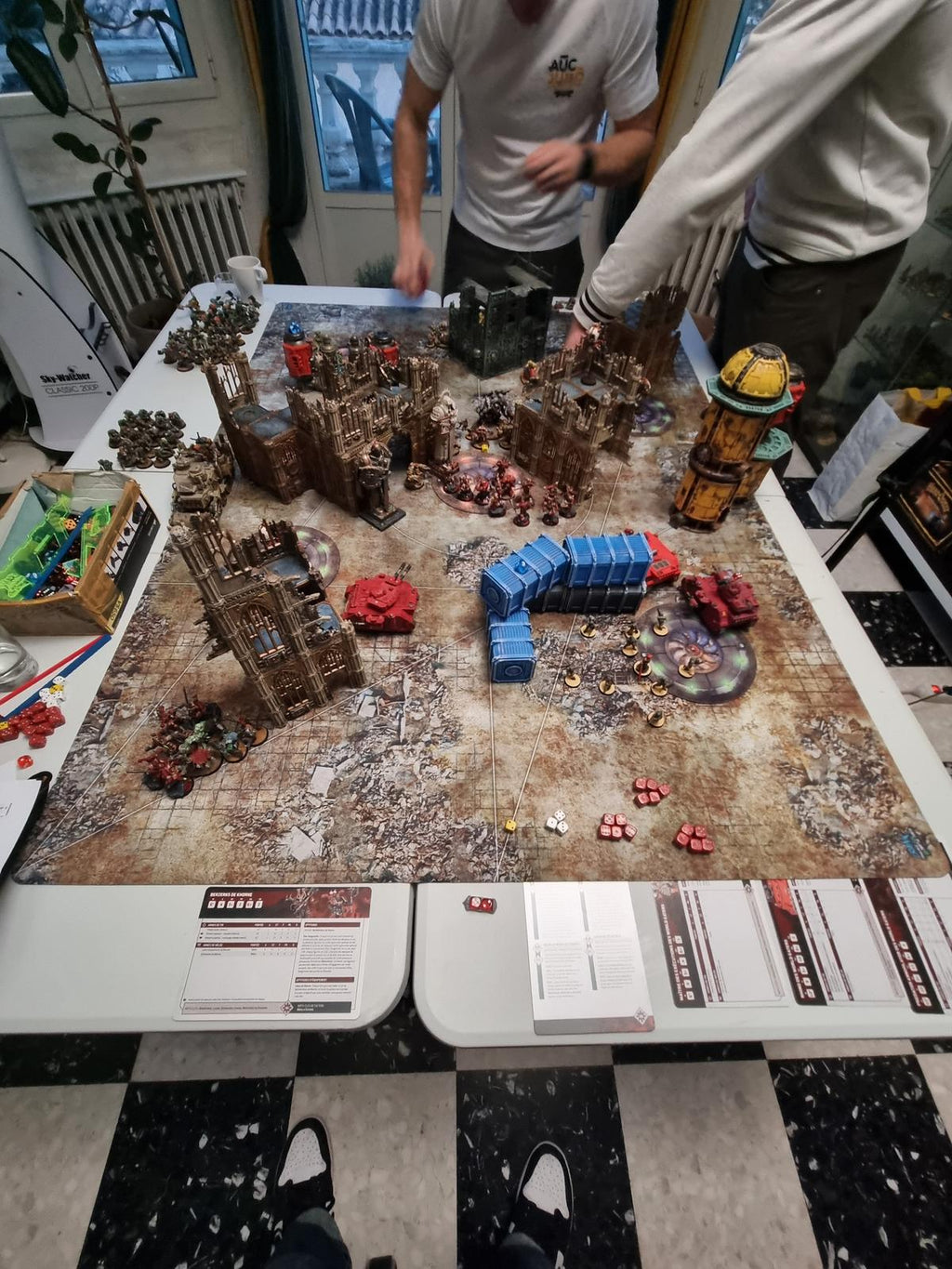 Battlezone 60x44 With Wh40k Deployment Zone - Competitive Gaming Mat
