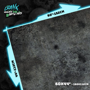 Béton - 60X44 - Game mat Wargame Battle mat crank-wargame