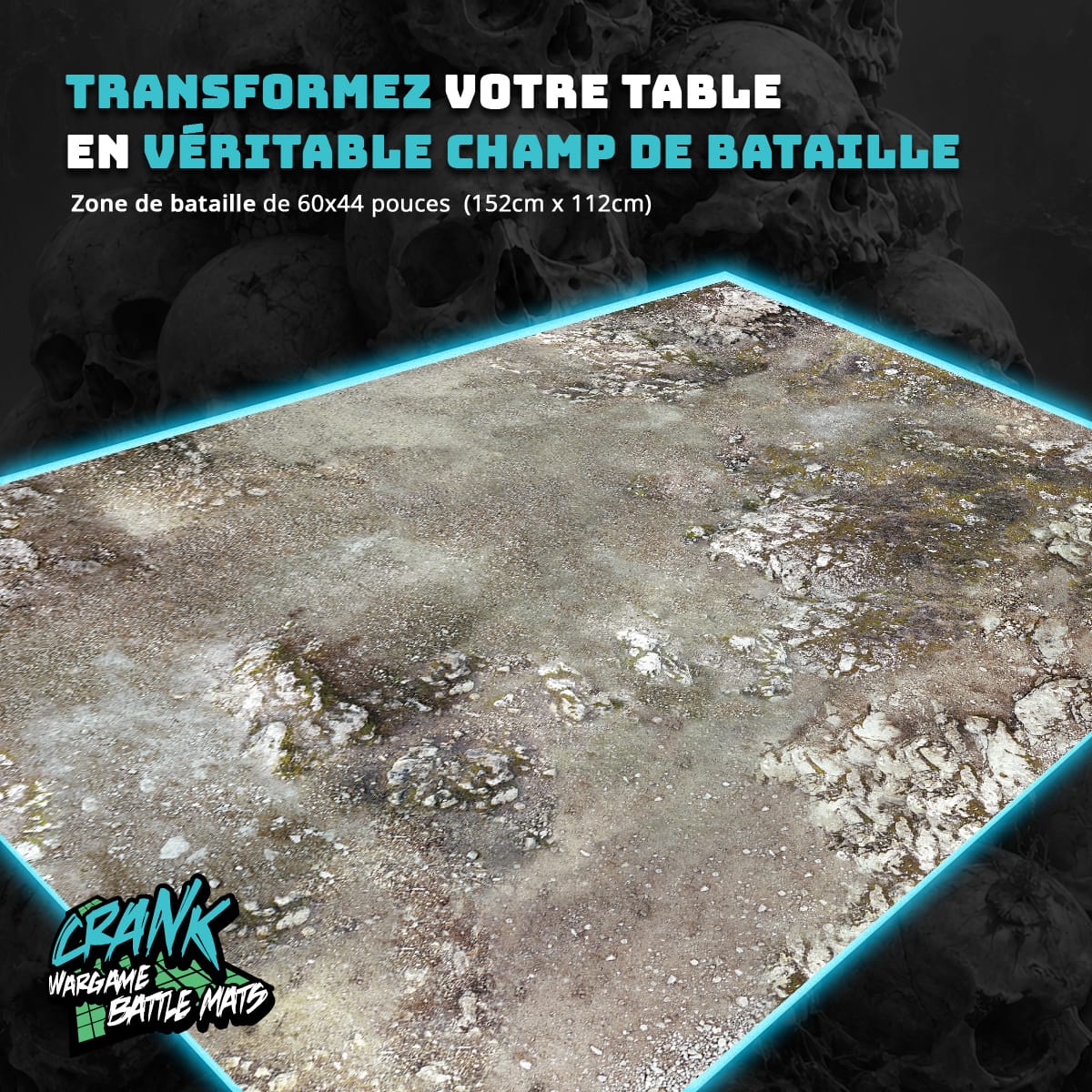 Sainte Victoire - 60x44 - Tapis de jeu (playmat) Warhammer Battle Battle mat crank-wargame