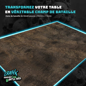Play mat DIRT - 60x44 - pour tous les jeux de guerres avec figurinnes Battle mat crank-wargame