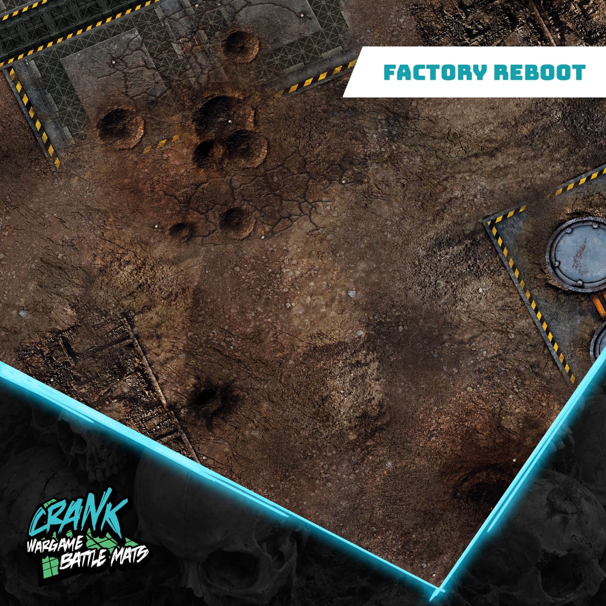 Factory Reboot - 60x44 - Zone de bataille Wh40k Battle mat crank-wargame