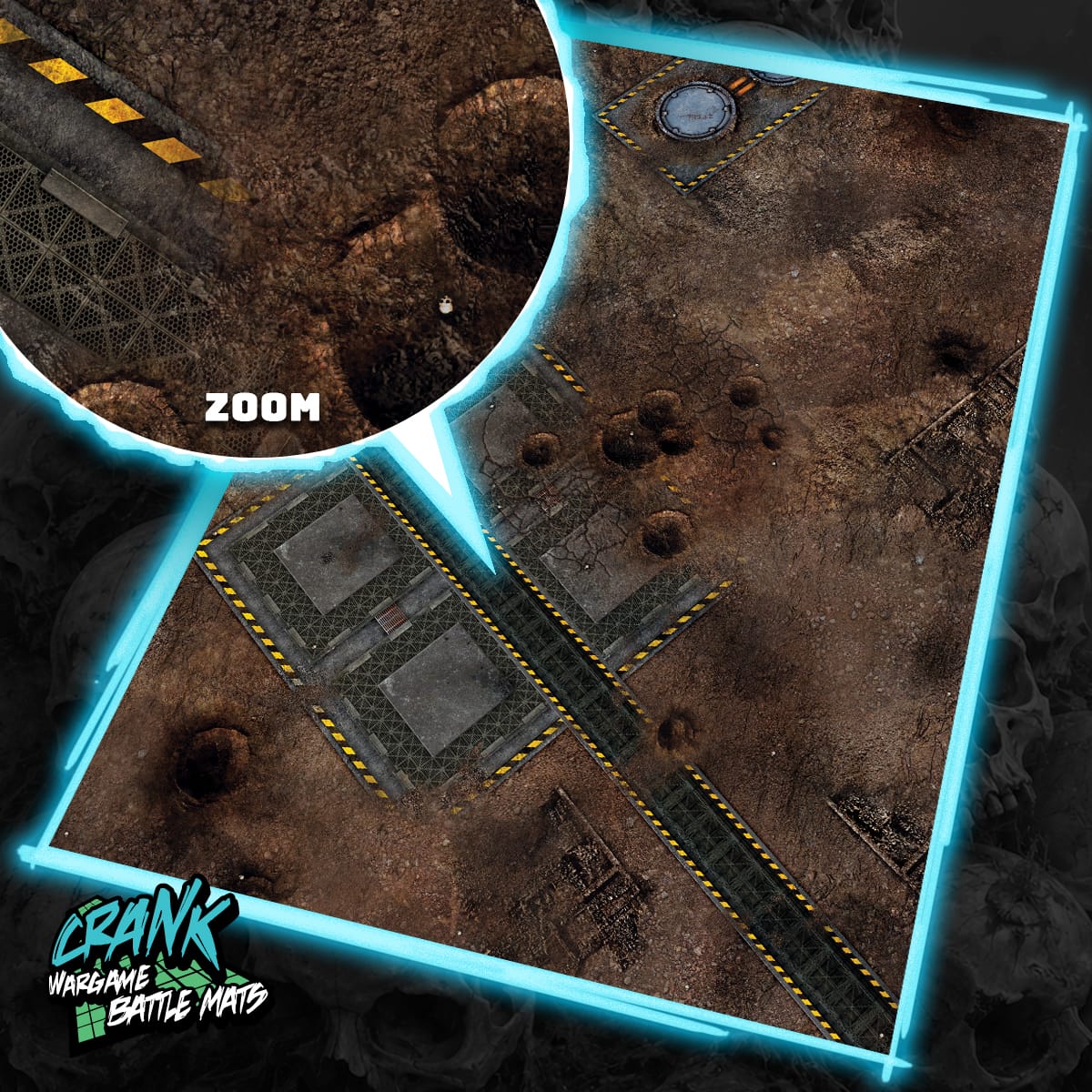 Factory Reboot - 60x44 - Zone de bataille Wh40k Battle mat crank-wargame