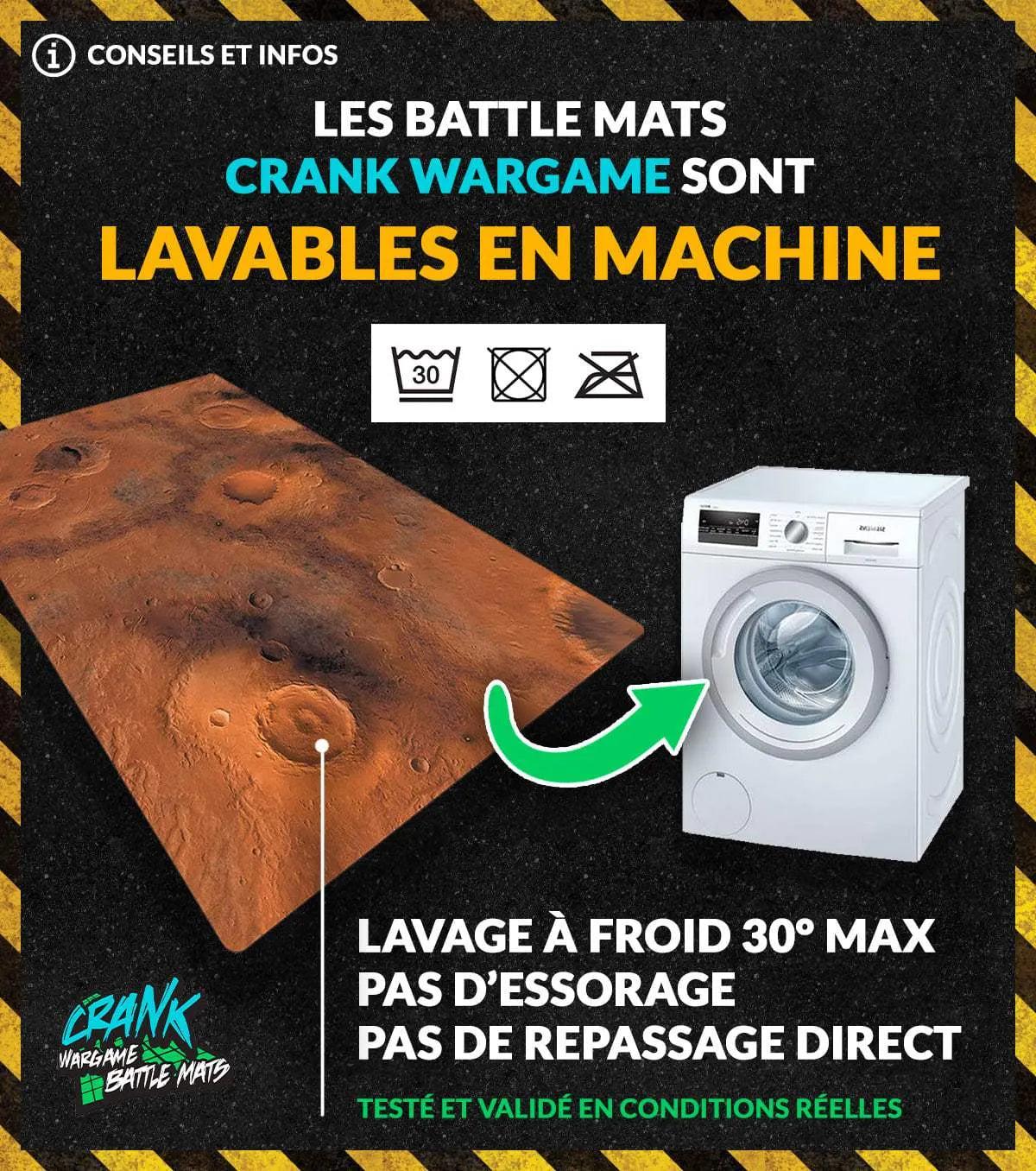 Recto/Verso Wh40k avec zone de déploiements 60x44 - Street/Mars