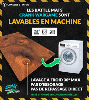 Recto/Verso Wh40k avec zone de déploiements 60x44 - Street/Mars