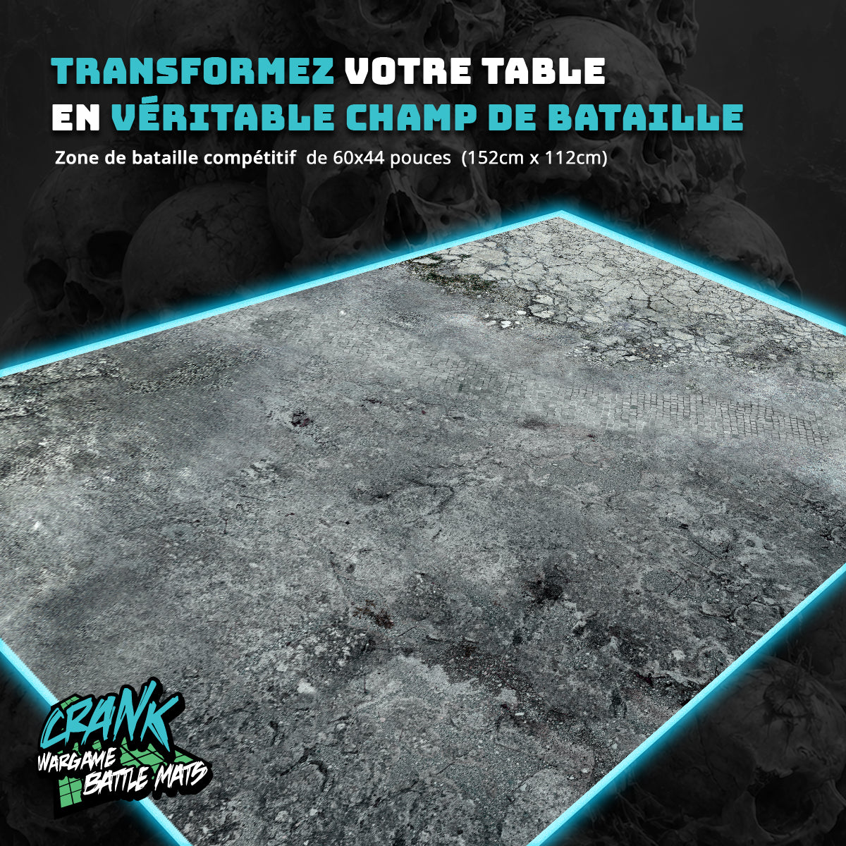Ruines - 60x44 - Game mat Wargame