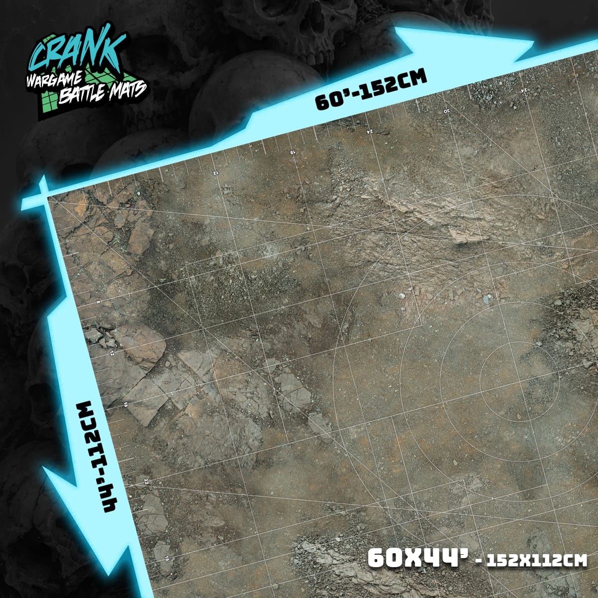 Marais / Canyon  60x44 - Recto/Verso- Tapis de jeu compétitif Battle mat crank-wargame