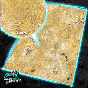 Desert 60x44 Avec zone de déploiement Wh40k - Tapis de jeu compétitif Battle mat crank-wargame