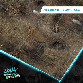 Tapis de jeu - 60x44 - Recto/Verso- Tapis de jeu compétitif - Desert / Fog Zone Battle mat crank-wargame