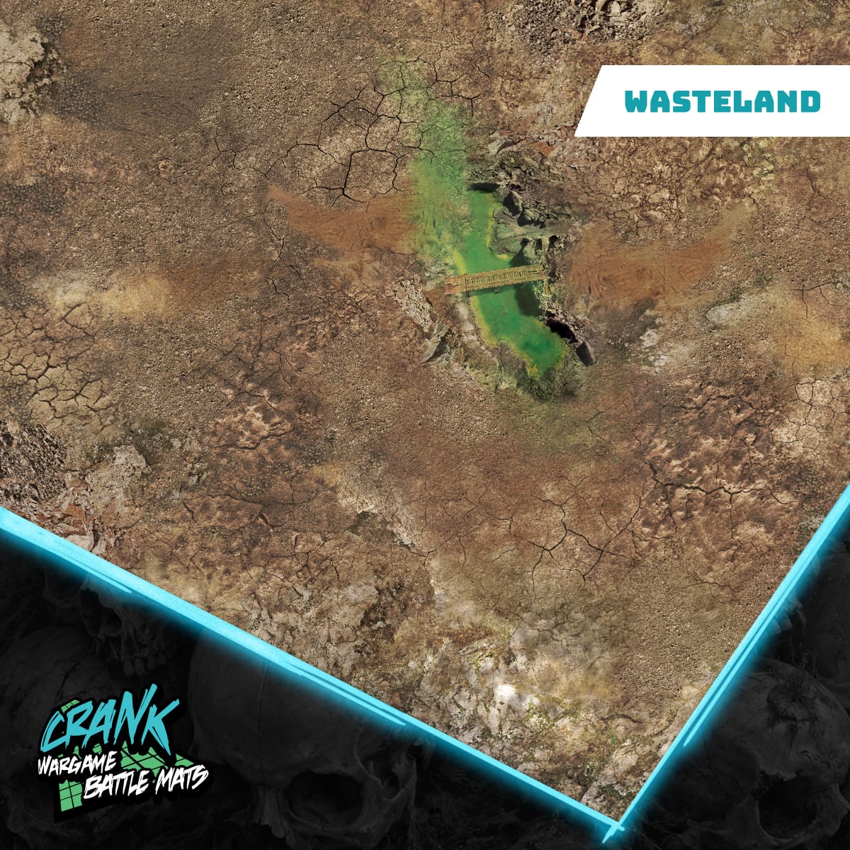Apocalypse & wasteland - 60X44 - Tapis de Jeu Urbain et Wasteland Battle mat crank-wargame