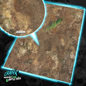 Apocalypse & wasteland - 60X44 - Tapis de Jeu Urbain et Wasteland Battle mat crank-wargame