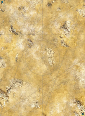 Battle mat avec zone de déploiement Wh40k - Recto/Verso- Tapis de jeu compétitif - Desert / Fog Zone