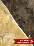 Tapis de jeu - 60x44 - Recto/Verso- Tapis de jeu compétitif - Desert / Fog Zone