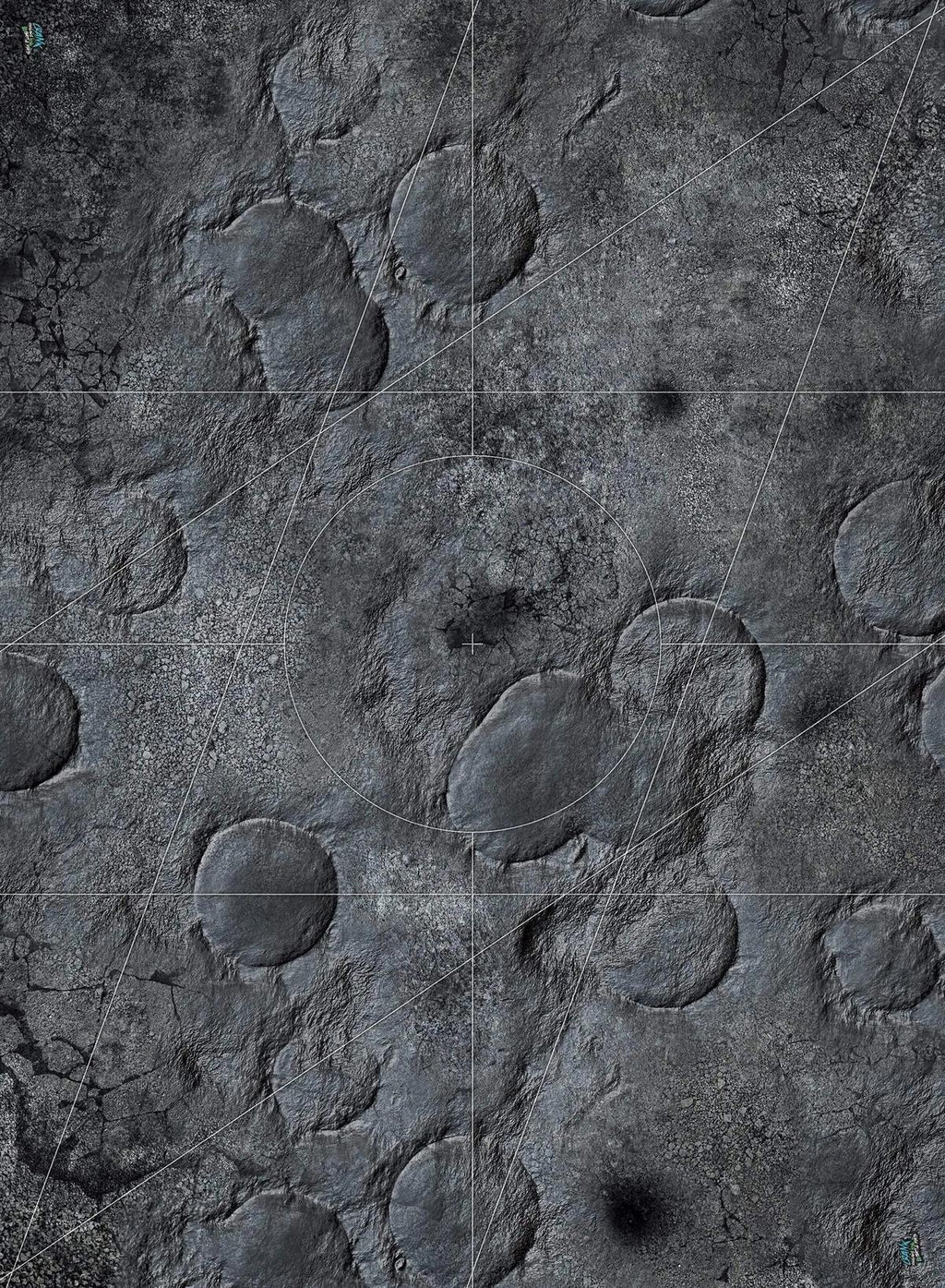 Concrete 60x44 With deployment zone Wh40k - Competitive play mat