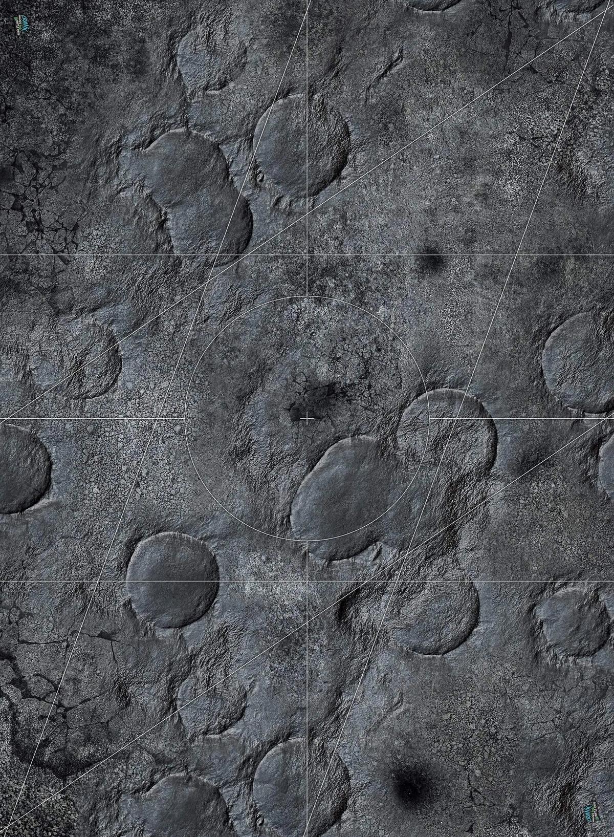 Concrete 60x44 With deployment zone Wh40k - Competitive play mat