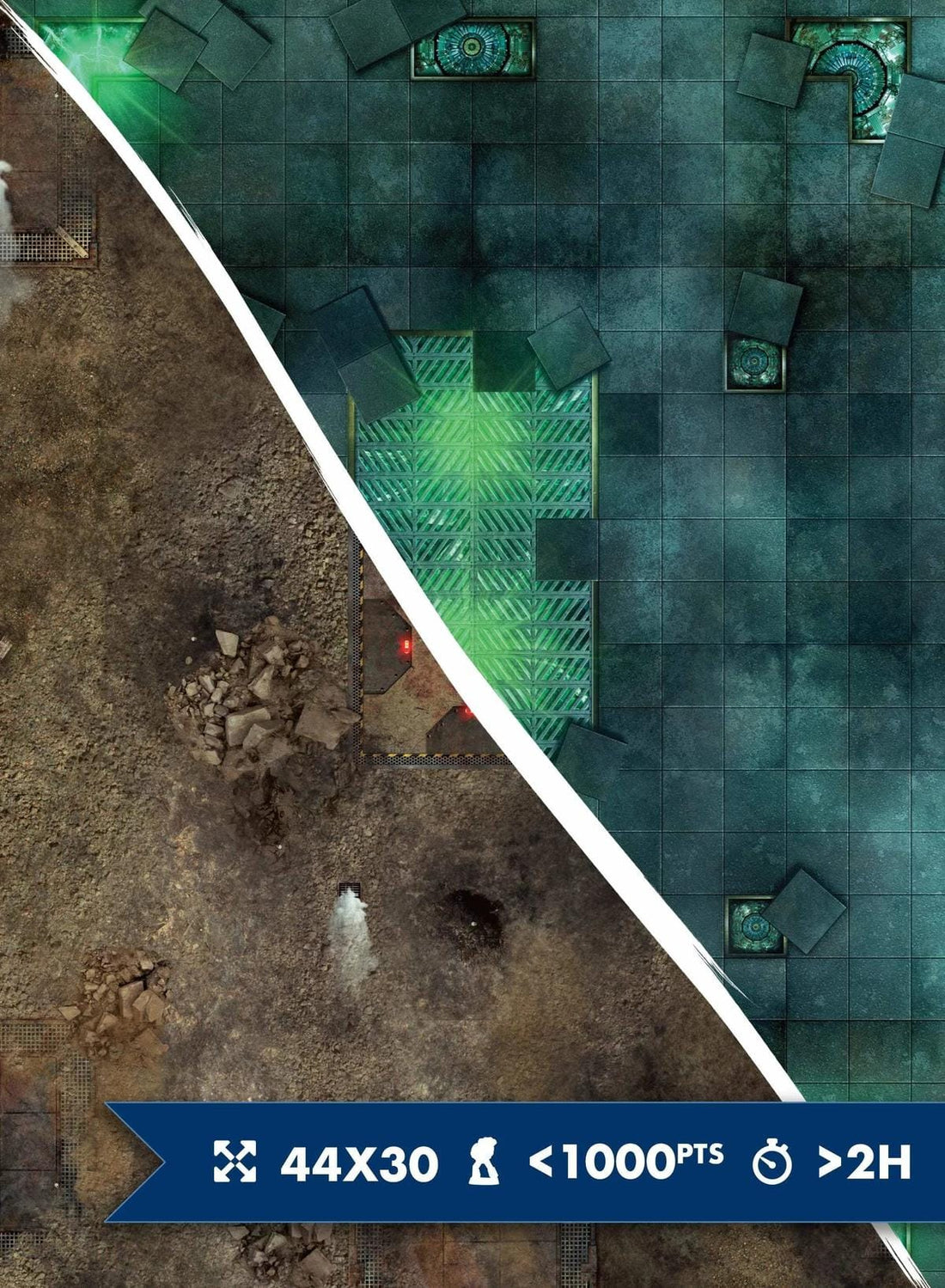 Tapis De Jeu PLAYMATS – Spearhead, Ville Pavée, 112x76 Cm, Vinyle, Pour Warhammer Age Of Sigmar, Dès 14 Ans