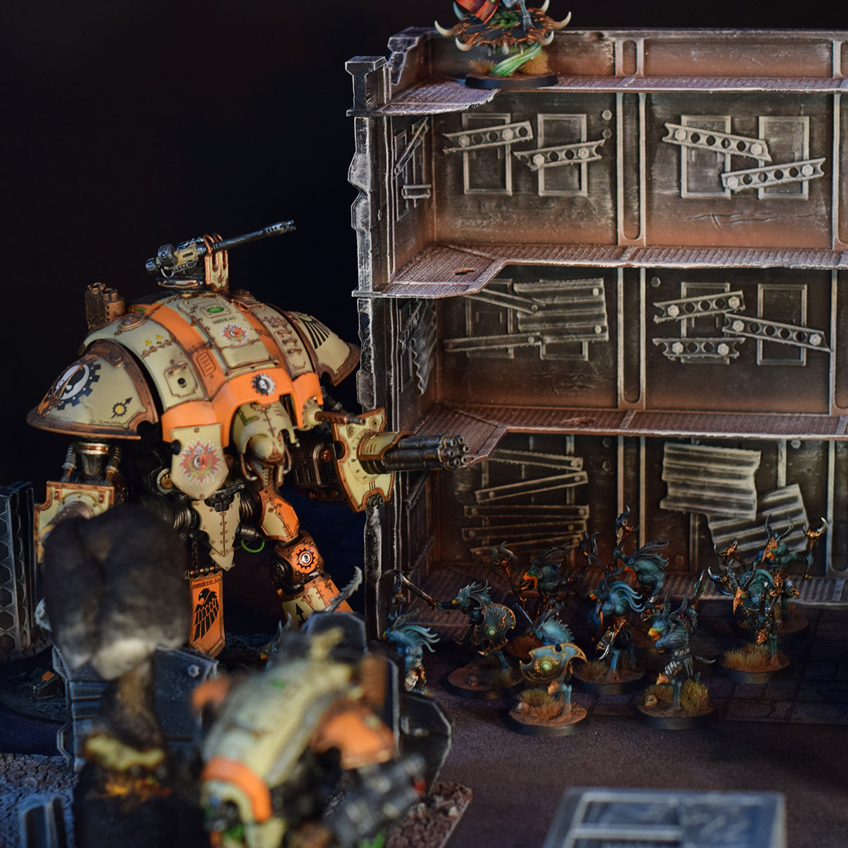 Warhammer 40k BIG Terrain Set - 18 elements peints