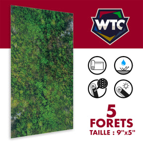 Pack de terrain "Forests" 5 pièces 9x5
