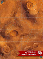 Mars 60x44 Avec zone de déploiement Wh40k - Tapis de jeu compétitif