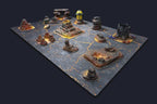 Lava / Winter - 60X44 - Game mat Recto Verso Battle mat crank-wargame