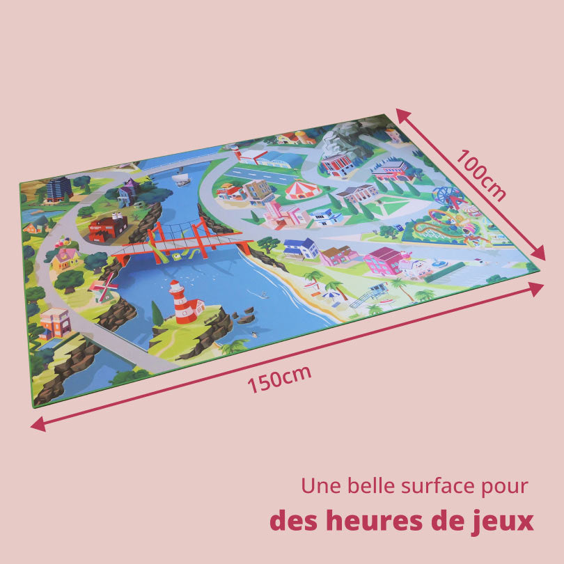 Tapis de jeu exploration pour enfants Geek - 150x100cm - Tapis chifoumi