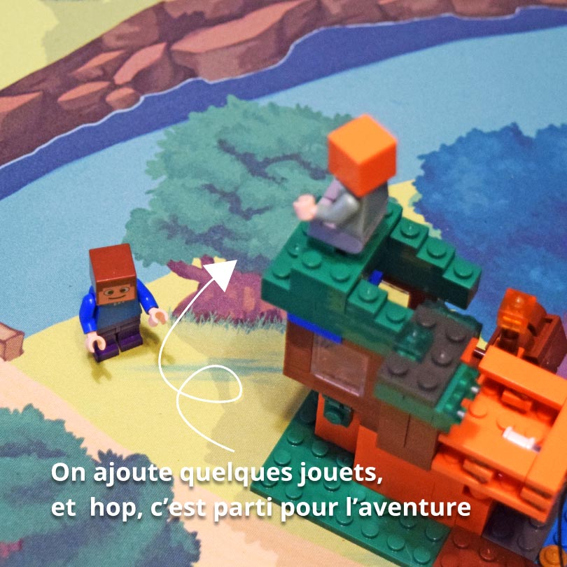 Tapis de jeu exploration pour enfants Geek - 150x100cm - Tapis chifoumi