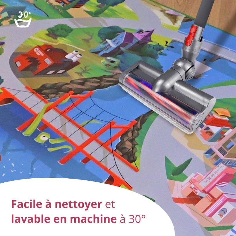 Tapis de jeu exploration pour enfants Geek - 150x100cm - Tapis chifoumi