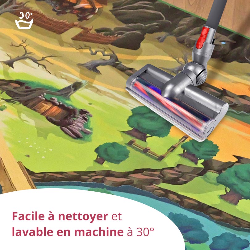 Tapis de jeu exploration pour enfants Geek - 150x100cm - Tapis chifoumi