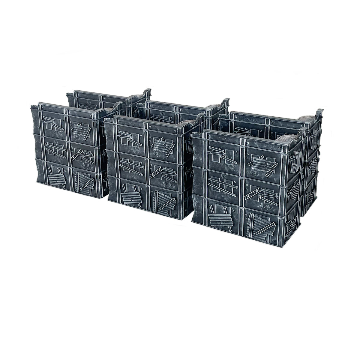 Warhammer 40k BIG Terrain Set - 16 elements peints