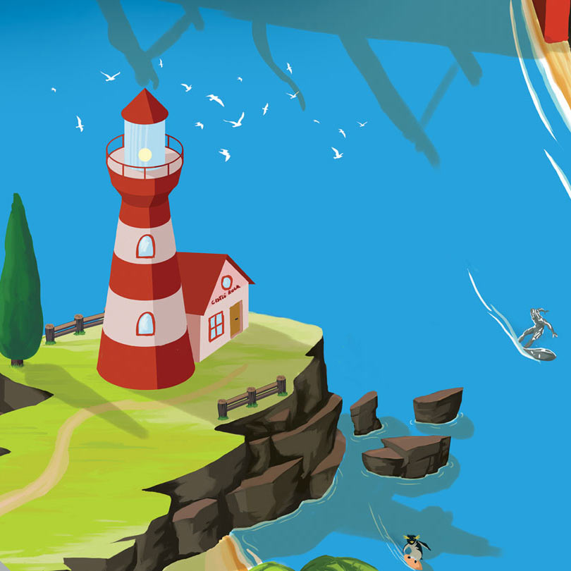 Tapis de jeu exploration pour enfants Geek - 150x100cm - Tapis chifoumi