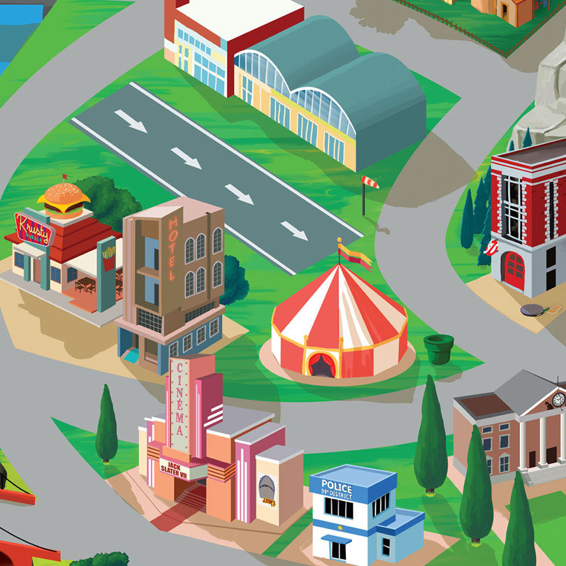 Tapis de jeu exploration pour enfants Geek - 150x100cm - Tapis chifoumi