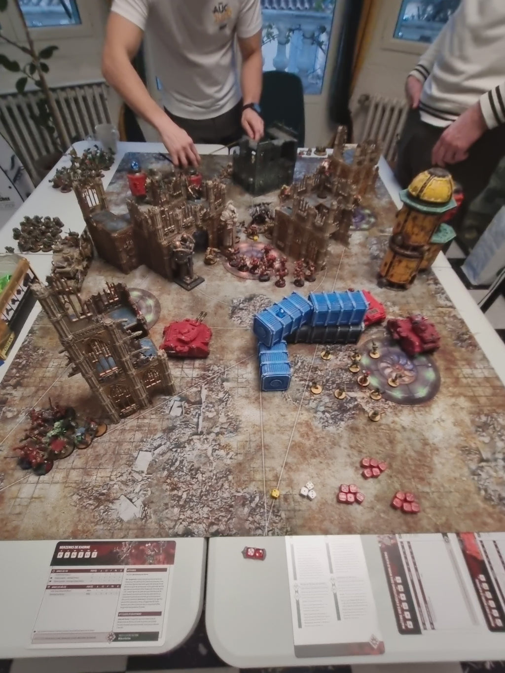 Battlezone 60x44 With Wh40k Deployment Zone - Competitive Gaming Mat