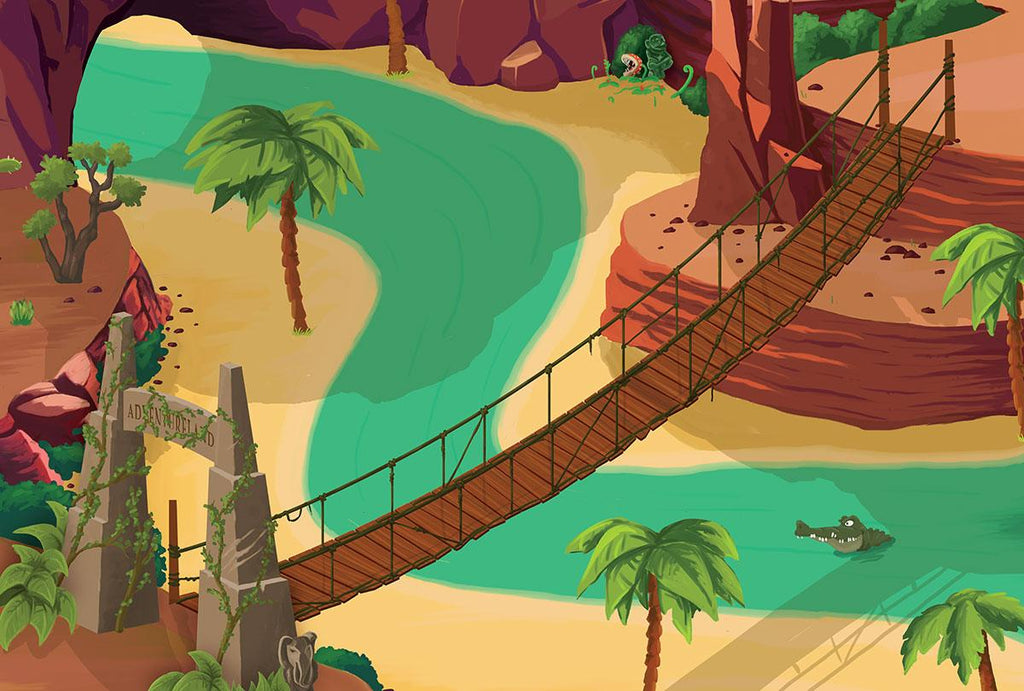 Tapis de jeu exploration pour enfants Geek - 150x100cm - Tapis chifoumi