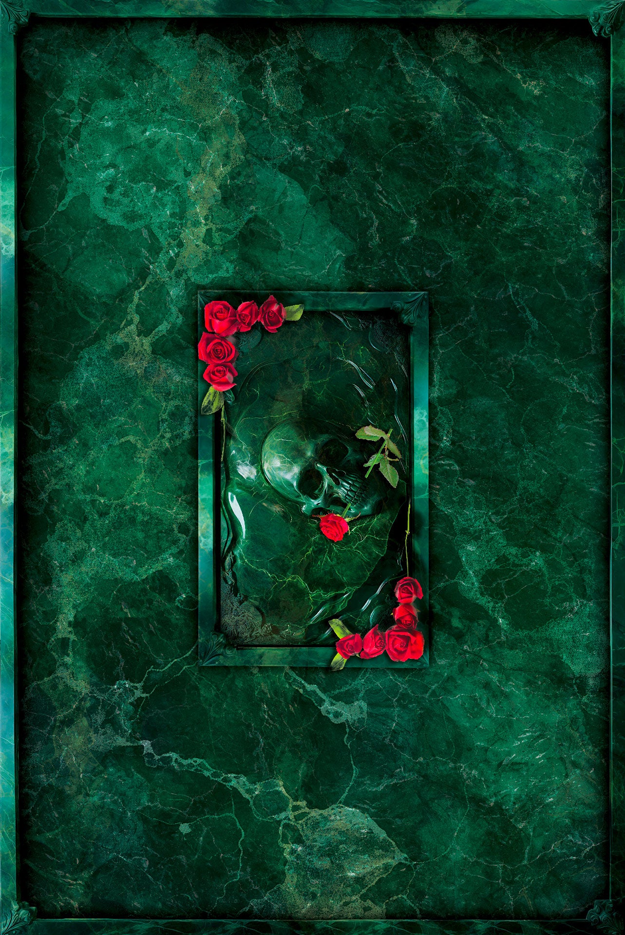 Table en marbre vert pour Vampire The Masquarade