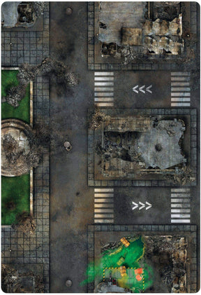 Apocalypse / Wasteland - Recto / Verso -44x30 game mat battle mats play mats tapis jeu crank-wargame