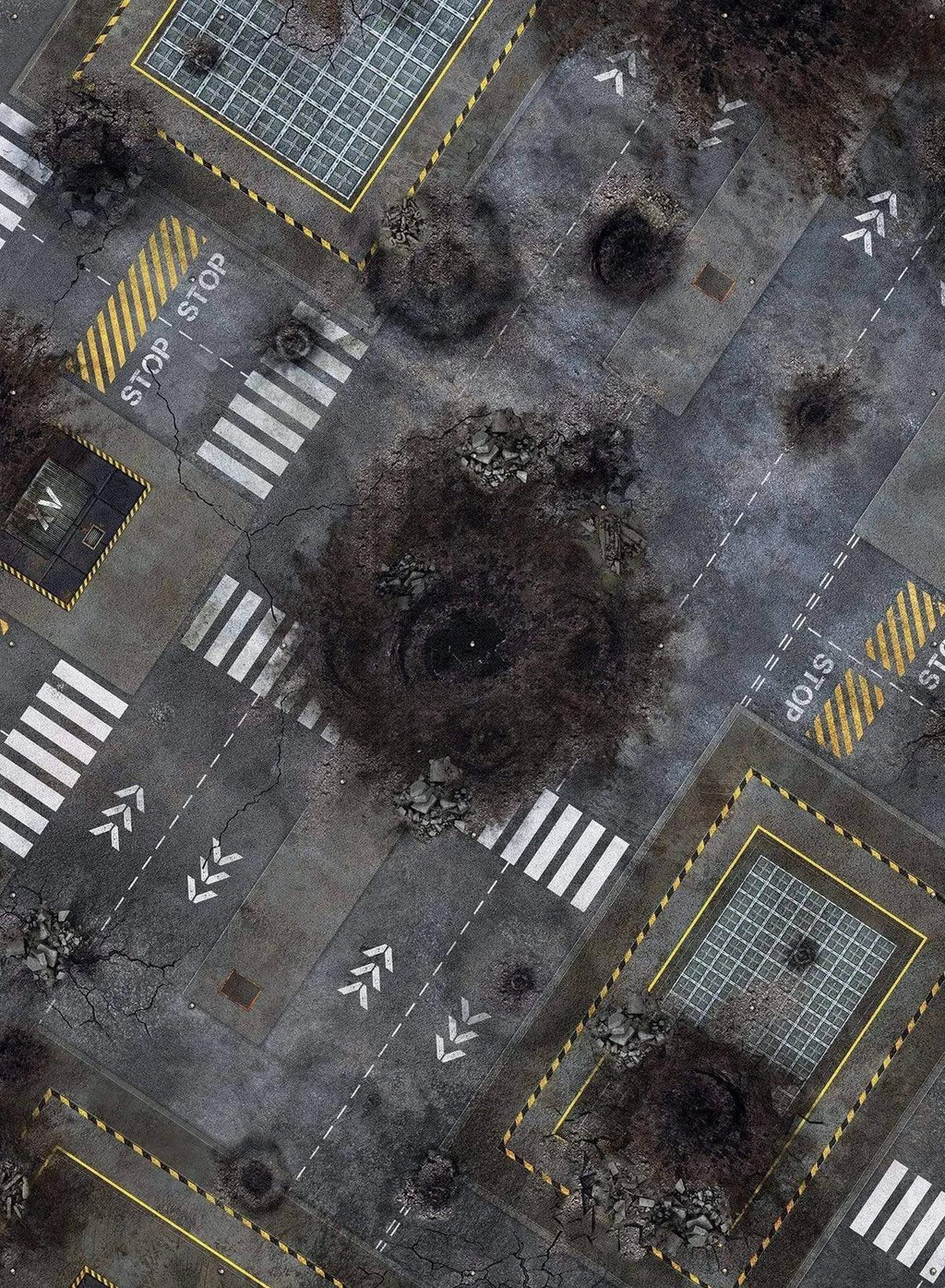 crank-wargame Battle mat Checkpoint V9 - 44x60 - Zone de bataille Wh40k V9