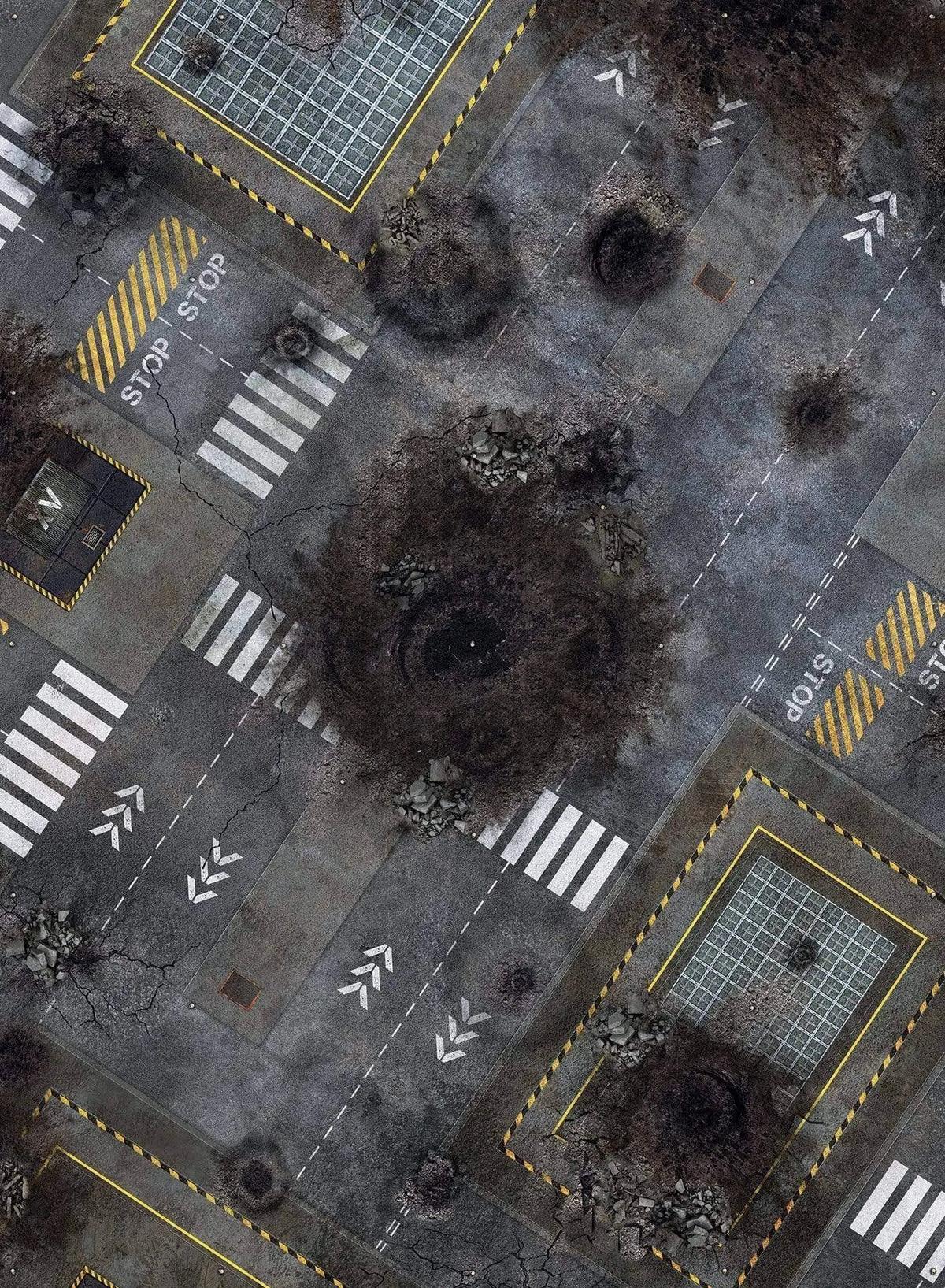 crank-wargame Battle mat Checkpoint V9 - 44x60 - Zone de bataille Wh40k V9