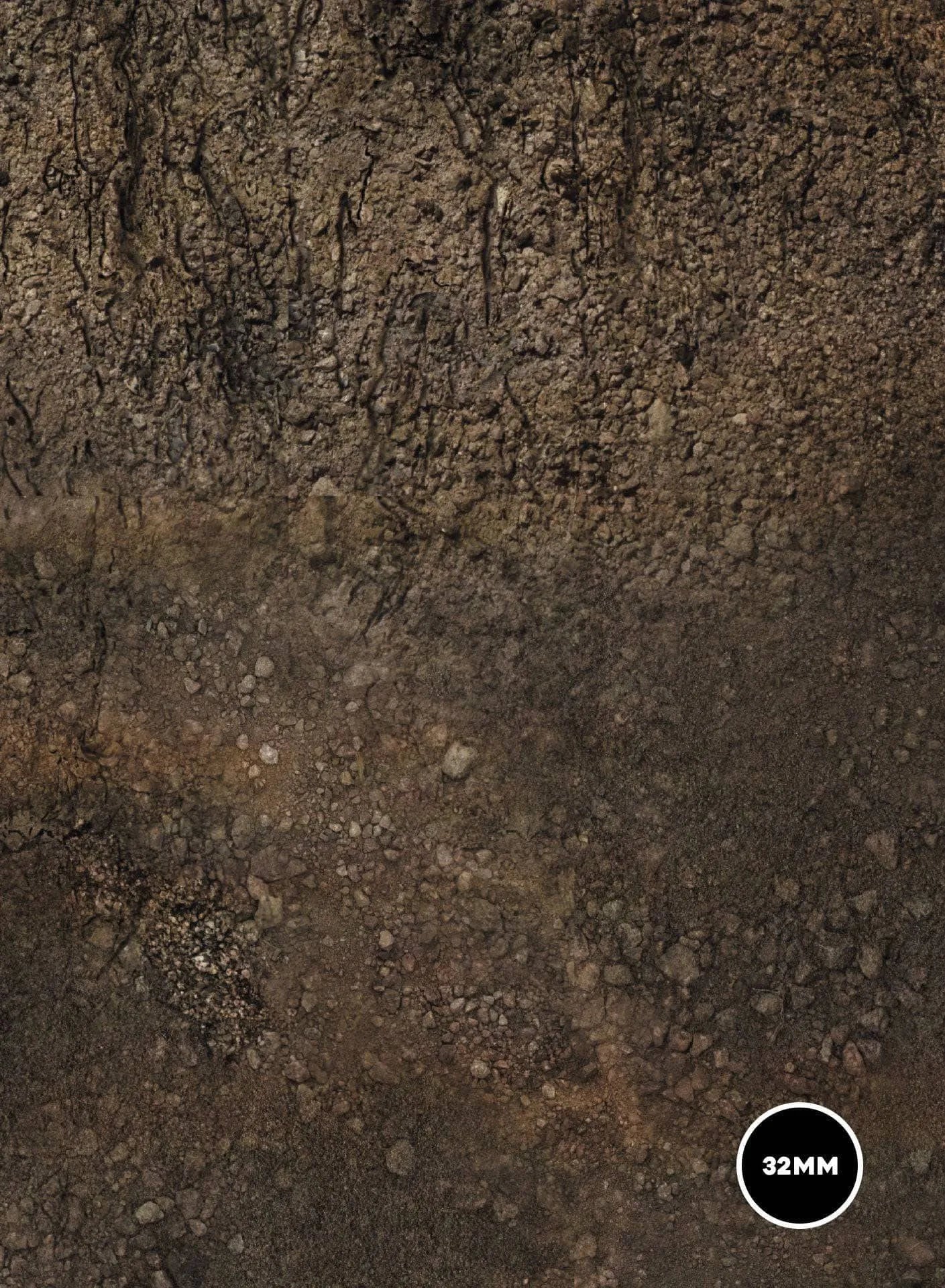 Dirt / Rocks - 72X48 - Game mat Recto Verso game mat battle mats play mats tapis jeu crank-wargame