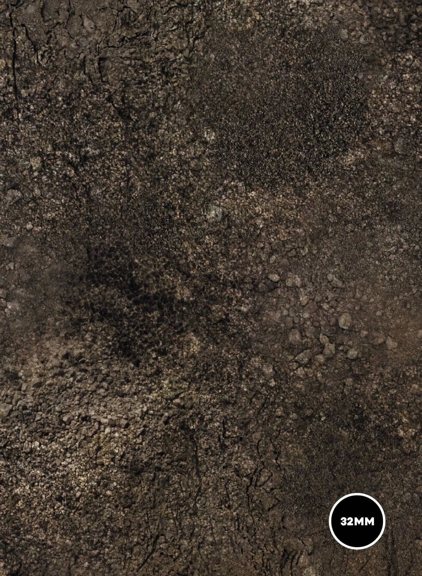 Dirt / Rocks - 72X48 - Game mat Recto Verso game mat battle mats play mats tapis jeu crank-wargame