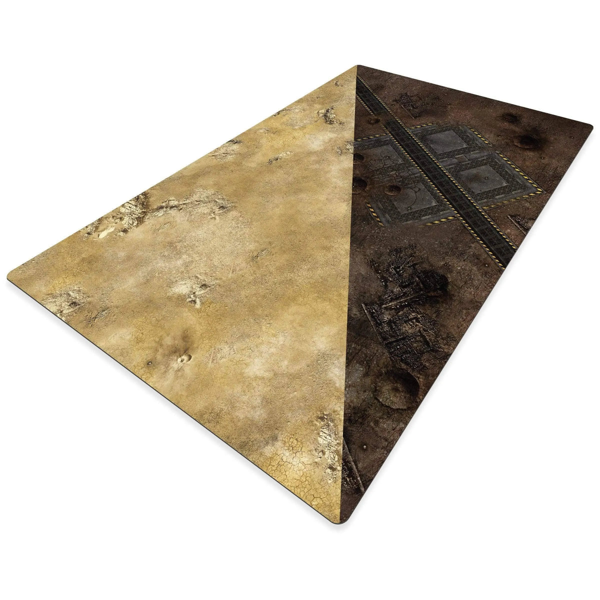 crank-wargame Battle mat Factory / Desert - 72X48 - Game mat Recto Verso