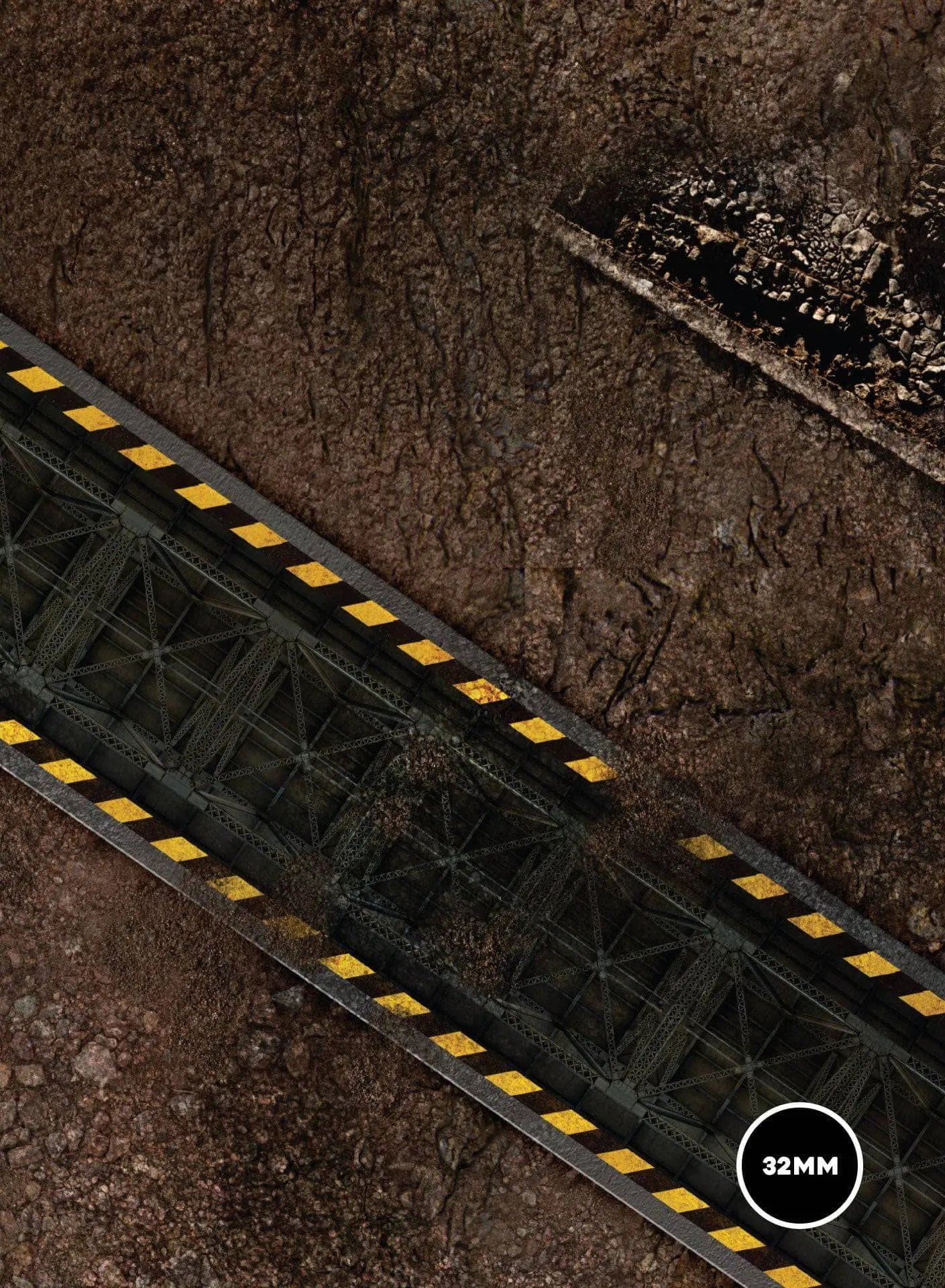 Factory / Desert - 72X48 - Game mat Recto Verso game mat battle mats play mats tapis jeu crank-wargame