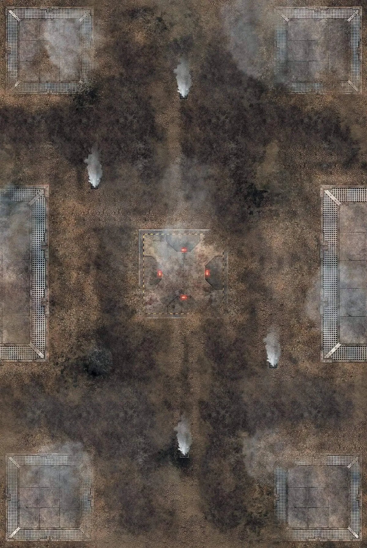 crank-wargame Battle mat FOG ZONE - 72X48 - Game mat Wargame