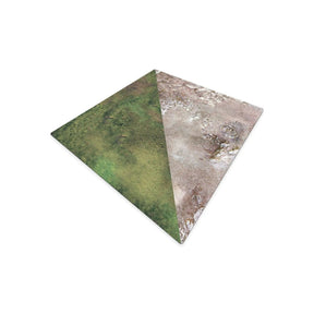 Grass / Sainte victoire - 36x36 Tapis Néoprène Recto Verso Battle mat crank-wargame