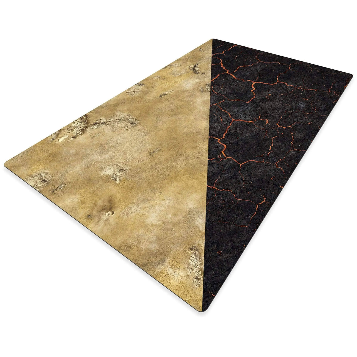 crank-wargame Battle mat Lava / Desert - 72X48 - Game mat Recto Verso