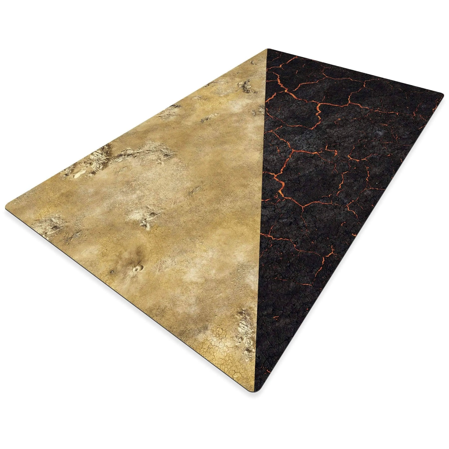 crank-wargame Battle mat Lava / Desert - 72X48 - Game mat Recto Verso