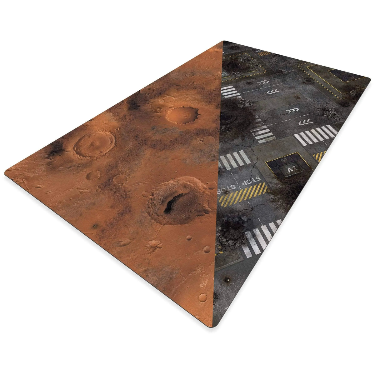 crank-wargame Battle mat Mars / Checkpoint - 72X48 - Game mat Recto Verso