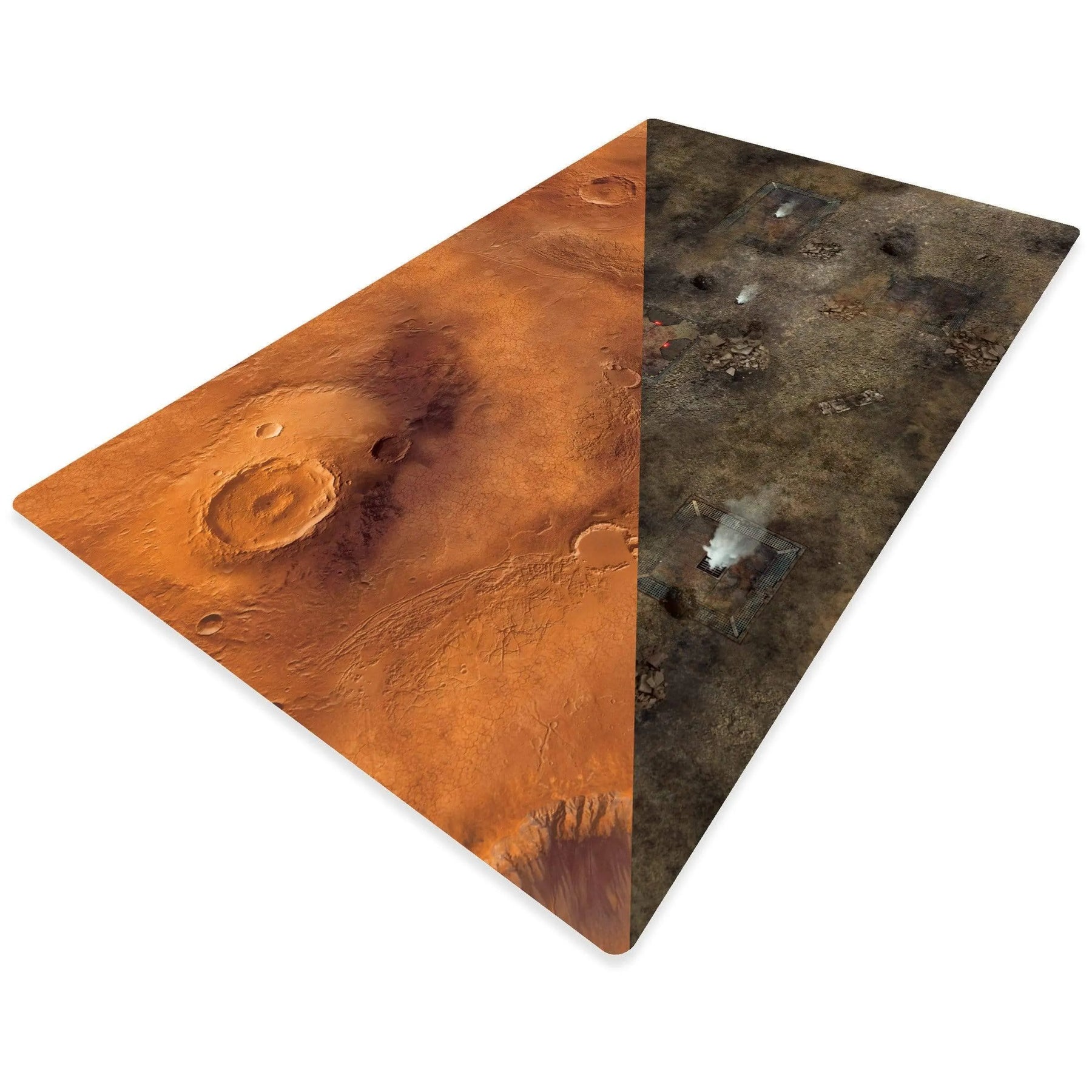 crank-wargame Battle mat Mars / Fog Zone - 72X48 - Game mat Recto Verso