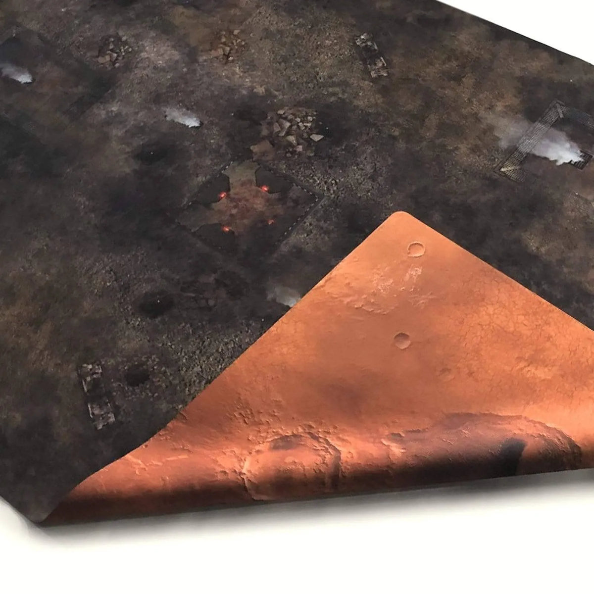 crank-wargame Battle mat Mars / Fog Zone - 72X48 - Game mat Recto Verso