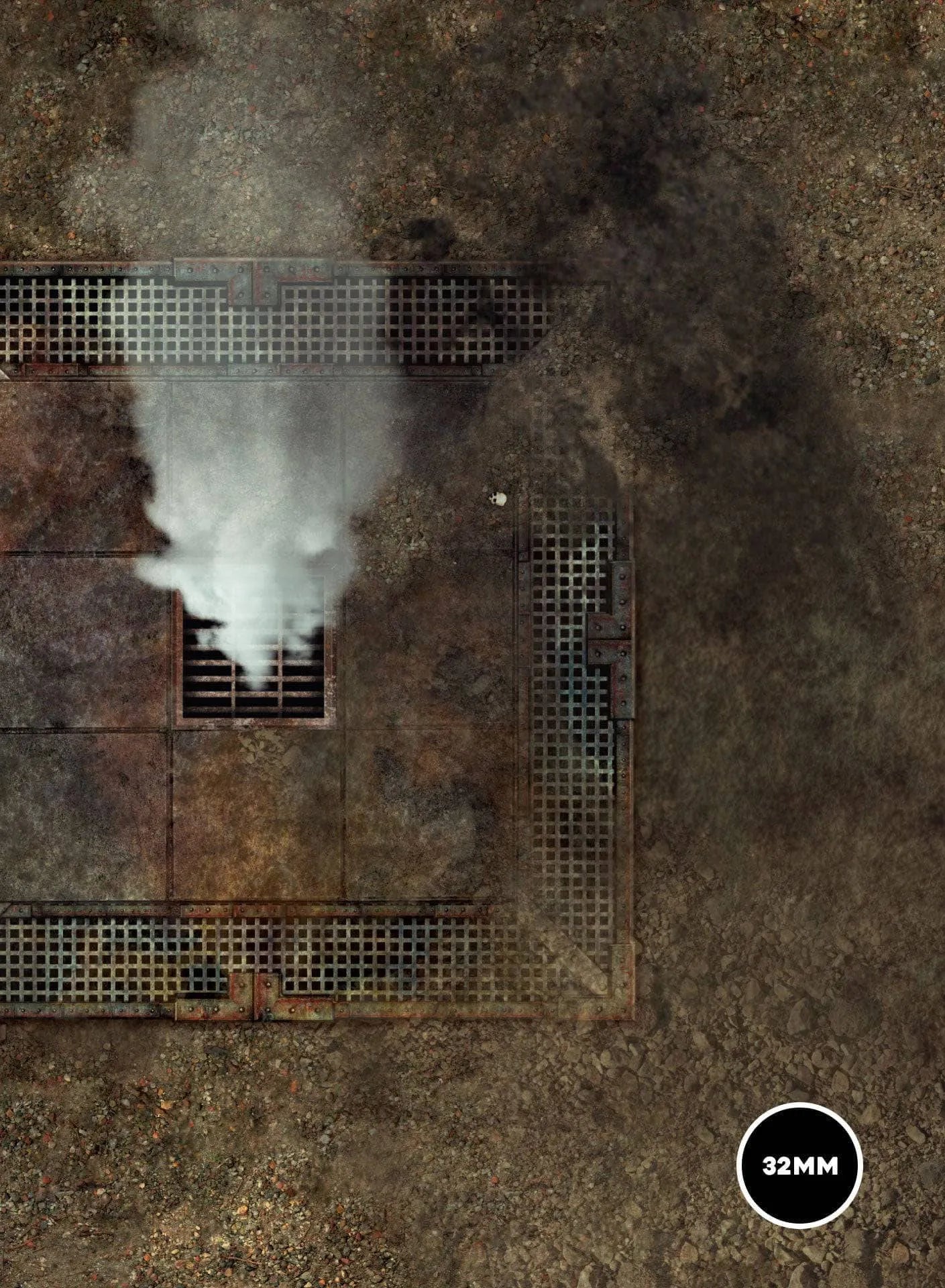 Mars / Fog Zone - 72X48 - Game mat Recto Verso game mat battle mats play mats tapis jeu crank-wargame