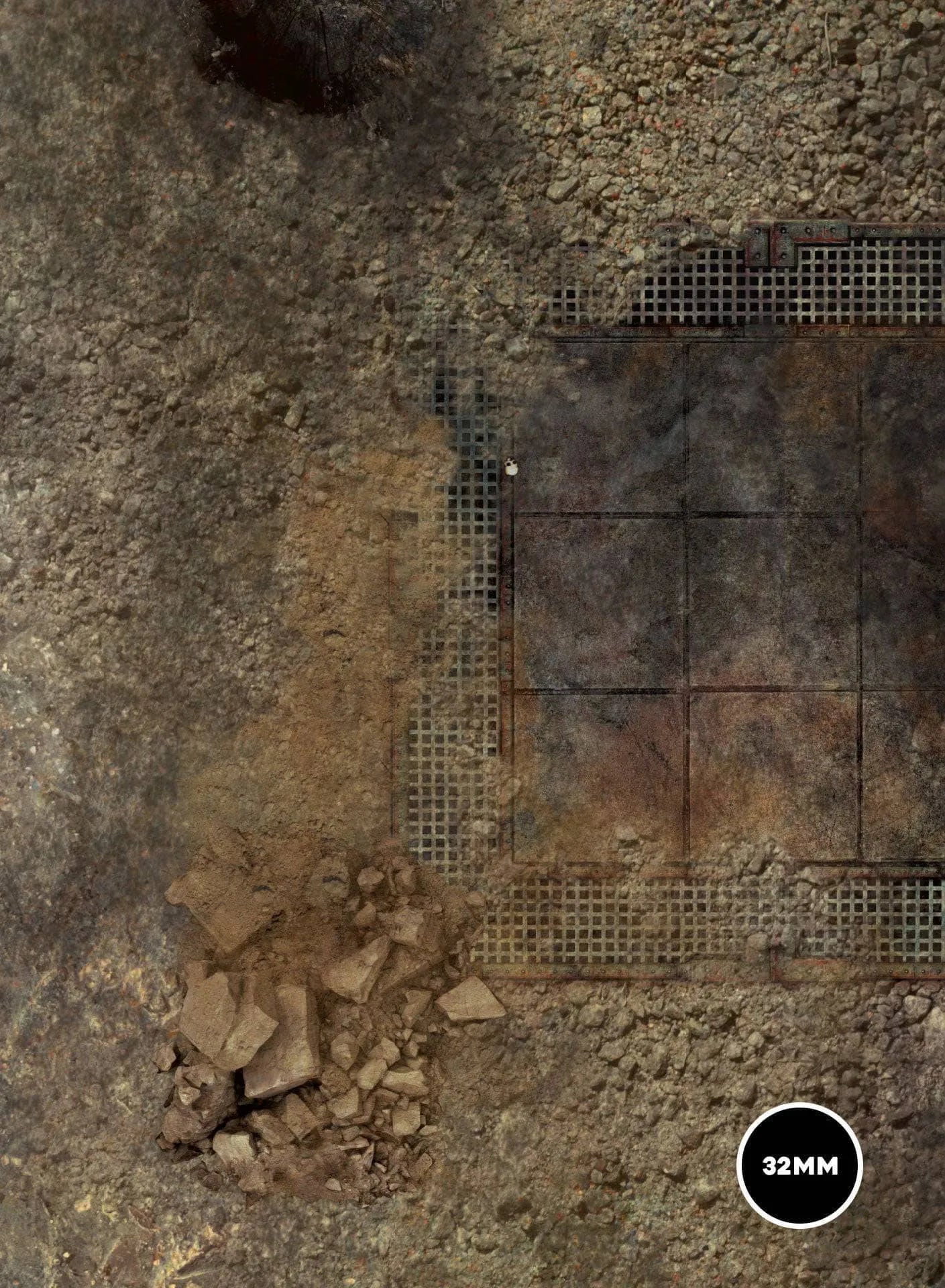 Mars / Fog Zone - 72X48 - Game mat Recto Verso game mat battle mats play mats tapis jeu crank-wargame