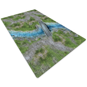 crank-wargame Battle mat River - 72X48 - Game mat Wargame